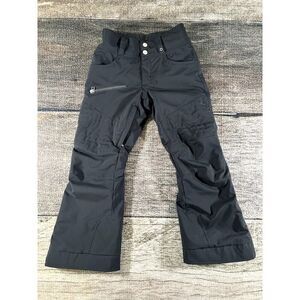 Obermeyer Ski Snowboard Pants Teen Size 8 Black Insulated Snow Outdoor Winter